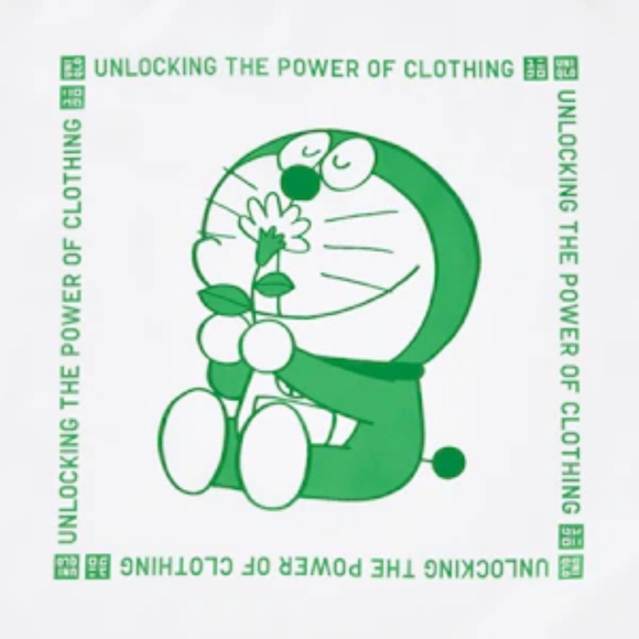 NWT Doraemon Uniqlo Recycled Pocketable Tote Eco Bag unisex unlocking the power - Picture 7 of 8